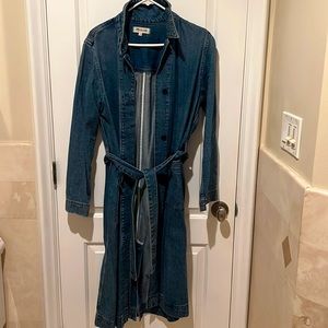 Madewell denim trench coat